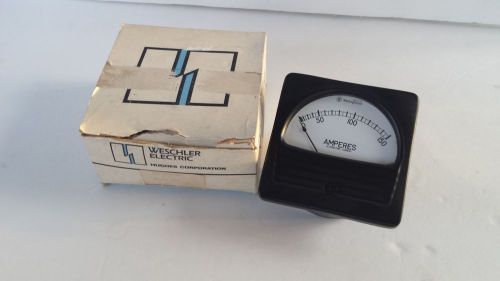 Vintage Westinghouse Amperes Meter Weschler Electric-RA371 ACA 0-150