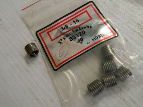 Lot of 6 precision 83120 helical thread insert 3/8-16 new for sale