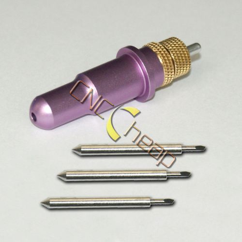 Purple Blade Holder + 3 x 30° Blades Knifes Fit for Roland Vinyl Cutting Plotter