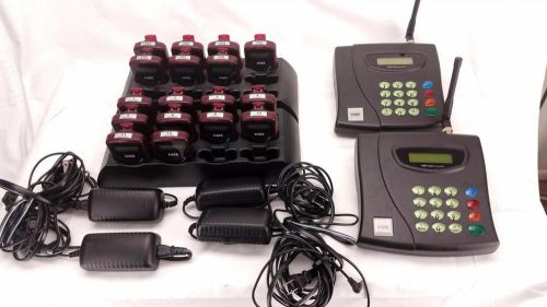 HME RESTAURANT BUSINESS CHURCH NURSERY PAGING SYSTEM 2 BASES &amp; 17 PAGERS