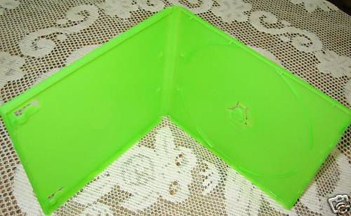 200 GREEN SINGLE CD DVD POLY CASE W/SLEEVE  MH2