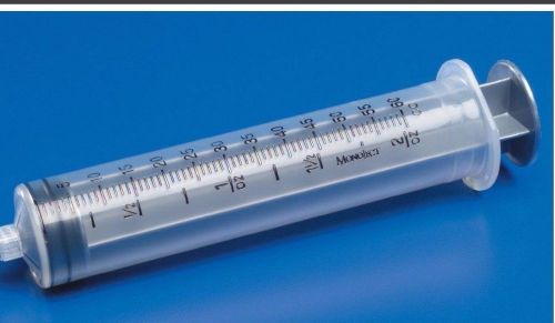 Syringe 60 ml 60 cc single sterile wrap regular luer kendall covington pack of 5 for sale