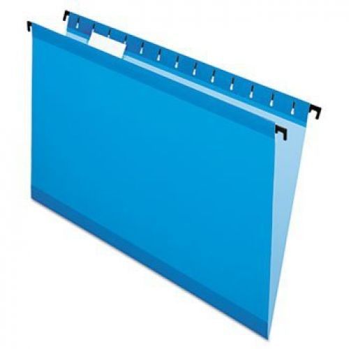 Pendaflex surehook reinforced hanging file folders, legal size, blue, 20 per box for sale