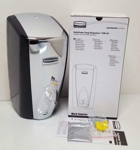 Rubbermaid Commercial AutoFoam Touch-Free Dispenser 1100ml Black Chrome FG750411