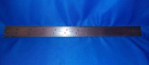 Starrett No. 370 12&#034; Shrink Scale Rule 1/8&#034; Shrink Per Foot 4R Graduations -USED