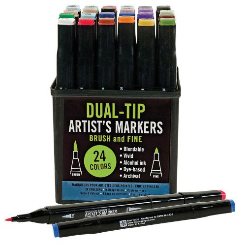 Studio Series Professional Alcohol Markers - Dual Tip - 24 Pack MPN 8411