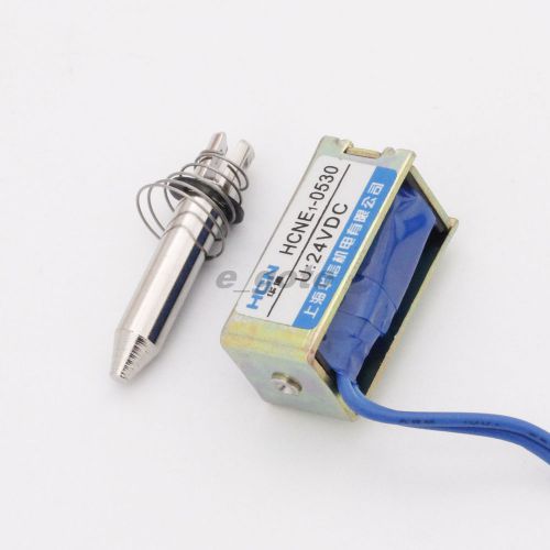 Hcne1-0530 dc24v 5n/10mm precise open frame pull type solenoid electromagnet for sale