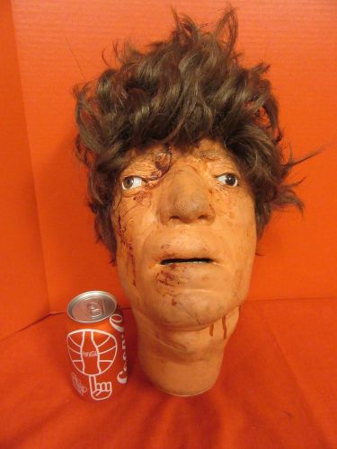 MEDICAL PLASTICS LABORATORY MR HURT HEAD TRAUMA TRAINING MANIKIN HALLOWEEN PROP