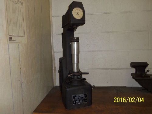 Wilson Rockwell Hardness Tester Model 4JR with Anvils