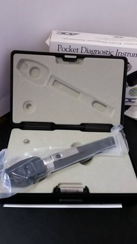 Adc 5112n pocket ophthalmoscope set with handle and hard storage case for sale