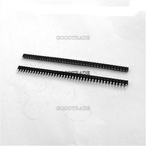 3pcs round single row pin header 1x40 pin socket female new diy ic develope h1