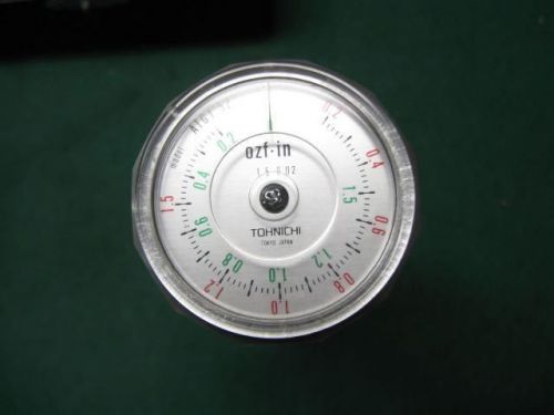 TOHNICHI HANDHELD TORQUE GAUGE METER 0.0-1.5 IN,  ATG1.5Z