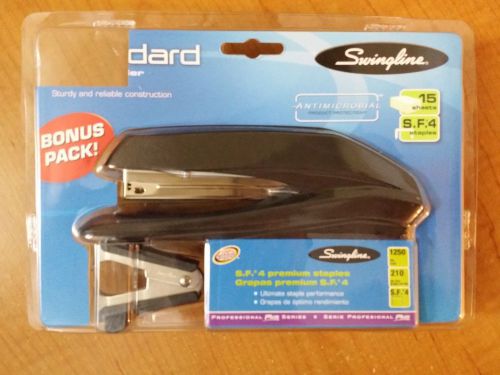 Swingline Standard Desk Stapler w/ 1250 15-sheets SF4 staples &amp; staple remover