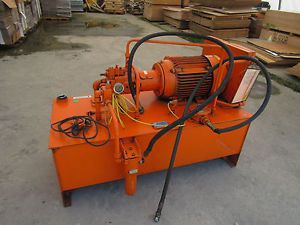 POWER SYSTEMS PSI-1807A 1500PSI 25HP 80 GALLON 28GPM HYDRAULIC PUMP UNIT**XLNT*