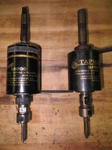 TAPMATIC SPD-5 AND ENCO 54000 TAPPING HEADS (lot of 2)