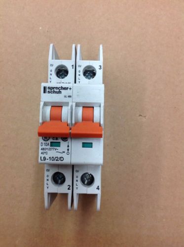 L9-10/2/D SPRECHER &amp; SCHUH CIRCUIT BREAKER