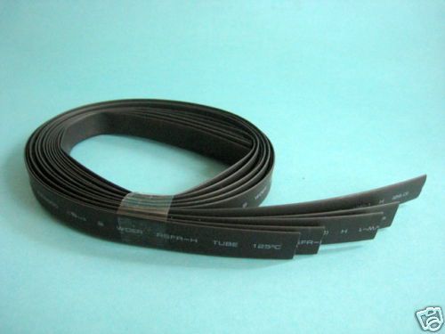 5/16&#034; Dia 8mm BLACK 2:1 HEAT SHRINK TUBING POLYOLEFIN #n7 5M = 16 FT