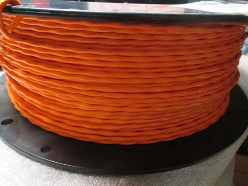 465033-3 2 conductor 20 awg. spc wire with silver plated shield orange 500ft. for sale