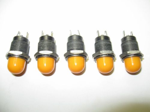 5pc Vintage Dialight Dialco ? Panel Mount Indicator Lights