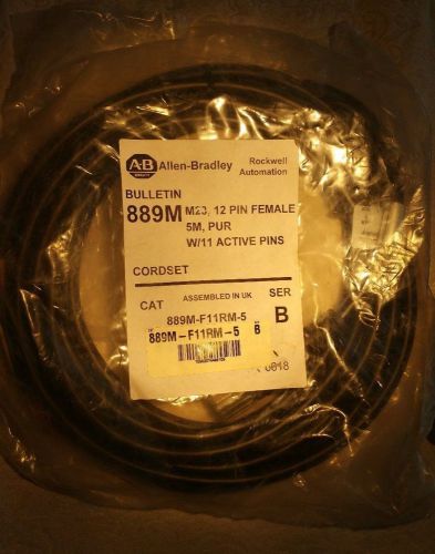 ALLEN BRADLEY 889M-F11RM-5 PATCH CORD M23 12PIN 5METER SERIES B