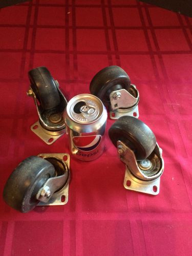 Ball Bearing Castors Set of Four 3&#034; Heavy Duty Castors