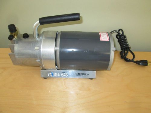 Thermal engineering co. vaxima model 643 refrigerant vacuum pump for sale