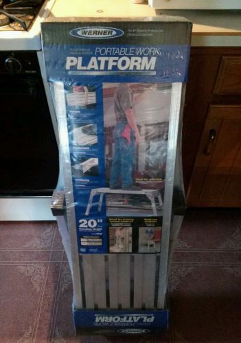 WERNER Portable Work Platform~20&#034;H~39 1/2&#034; x 12&#034; Surface Area--BRAND NEW