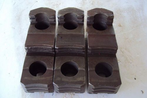 Set of 3 Bison Steel 4&#034; Chuck Jaws Lathe 0422