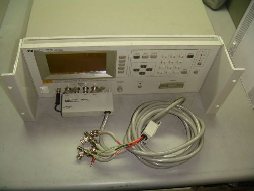 HP AGILENT 4284A PRECISION LCR METER  Option 001, 006 W/HP 16084E Module TQ# 231