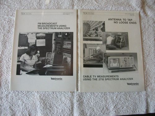 2 Tektronix Notes: FM Broadcast Measurements w Spectrum Analyzer + No Loose Ends