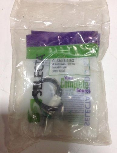 SELECTA 28V 7000HRS INDICATOR LIGHT SL53413-5-BG NIB, BAG OF 4