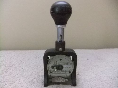 VINTAGE BATES STYLE A NUMBERING MACHINE