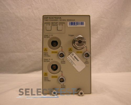 AGILENT / HP 54752A MODULE, 2 CHANNELS 50 GHZ (REF:364)