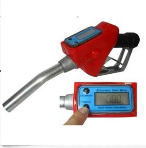 Fuel Gasoline Diesel Petrol Oil Delivery Gun Nozzle Dispenser With Flow Meter