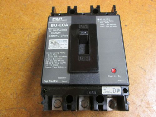 Fuji Electric BU-ECA 3030 30Amp 240VAC 3Pole Circuit Breaker