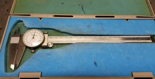 Mitutoyo 505 627 50 Dial Caliper 0-8&#034; with Case