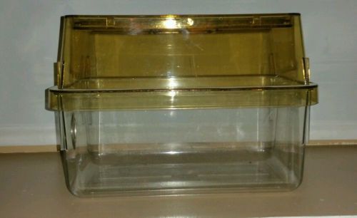 Allentown rodent lab cages with ventilated top 12x7.5x5h-clear w/gold tint top for sale