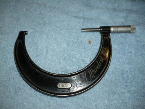 VINTAGE STARRETT NO. 436 4&#034;-5&#034; MICROMETER