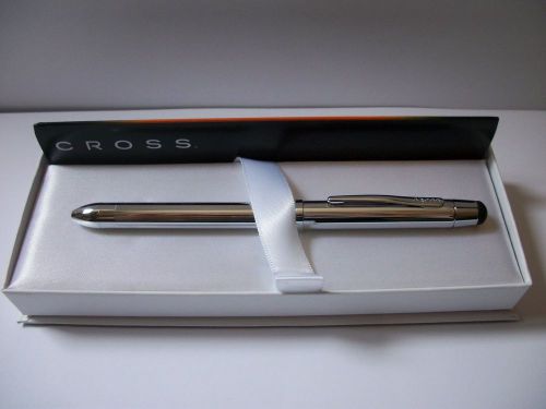 Cross Tech3+ Multifunction Pen with Stylus - Lustrous Chrome  AT0090-1