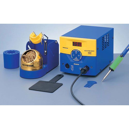 Hakko FM203-01 ESD-Safe Dual Port Soldering Station with FM2027-03 Soldering