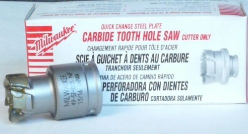 Milwaukee  13/16&#034; 21mm carbide tooth hole saw cutter  brand new box  49-57-8205 for sale