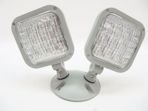 Nib lithonia ela-led-t-wp-m12 outdoor weather proof remote twin lamp heads for sale