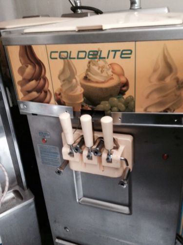 Coldelite Soft Serve Ice Cream Machine Three Phase UF 253G, Water Cooled