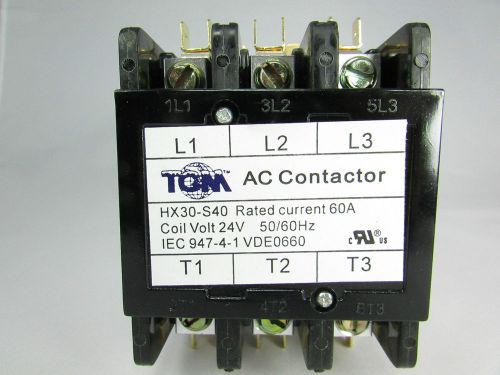 Definite Purpose Contactor 60AMP/3Pole/24Volt New Heat Pump, A/C Refrigeration