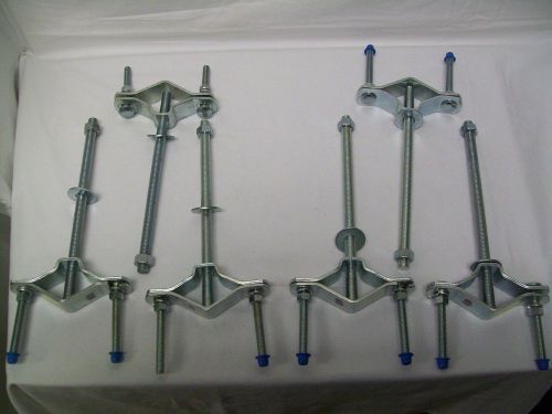 (Lot of 6) Gampak 3&#034; NM/SE Clamp 02-56042 with 1/2&#034; x 10&#034; stud bolt