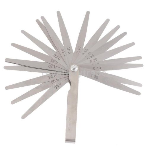 1 set metric feeler filler gauge with 20 blades feeler valves measure tool for sale