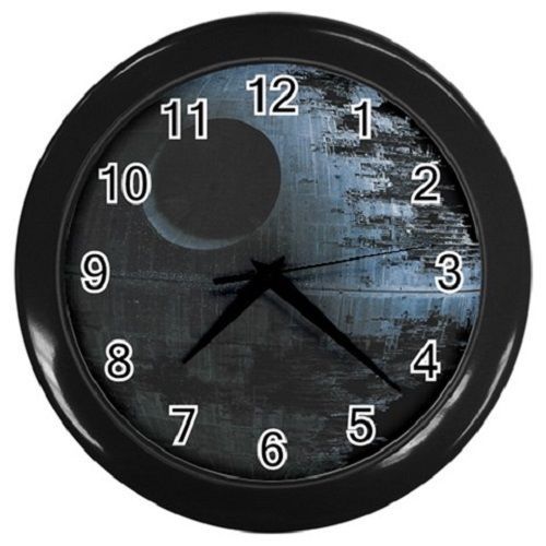 Star Wars Death Star Wall Clock (Black) Free Shipping