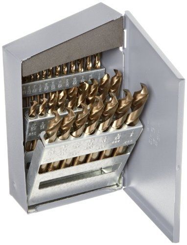 Chicago Latrobe 559 Series Cobalt Steel Short Length Drill Bit Set In Metal