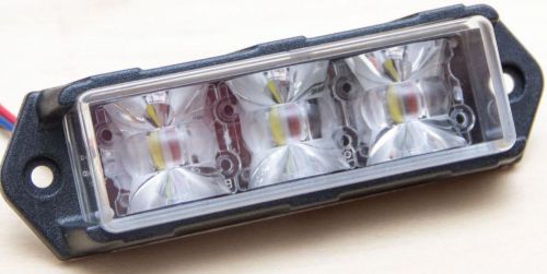 Duplex dual color warning grille light amber white ems police tow emergency for sale
