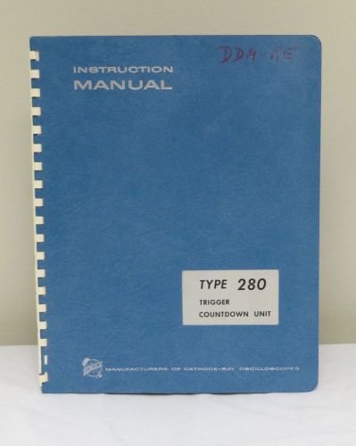 Tektronix Type 280 Countdown Unit Instruction Manual